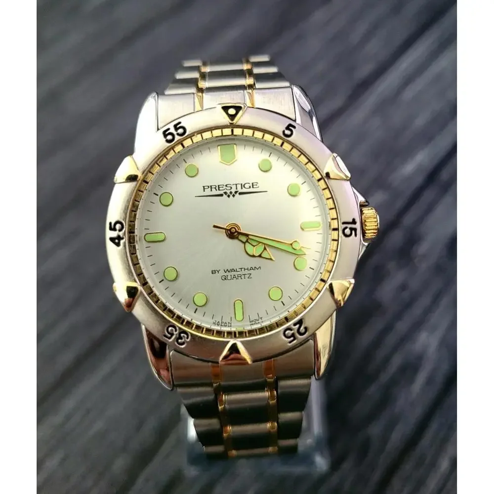 Vintage Rare Retro Men's Waltham Prestige Dive Watch In Box‎